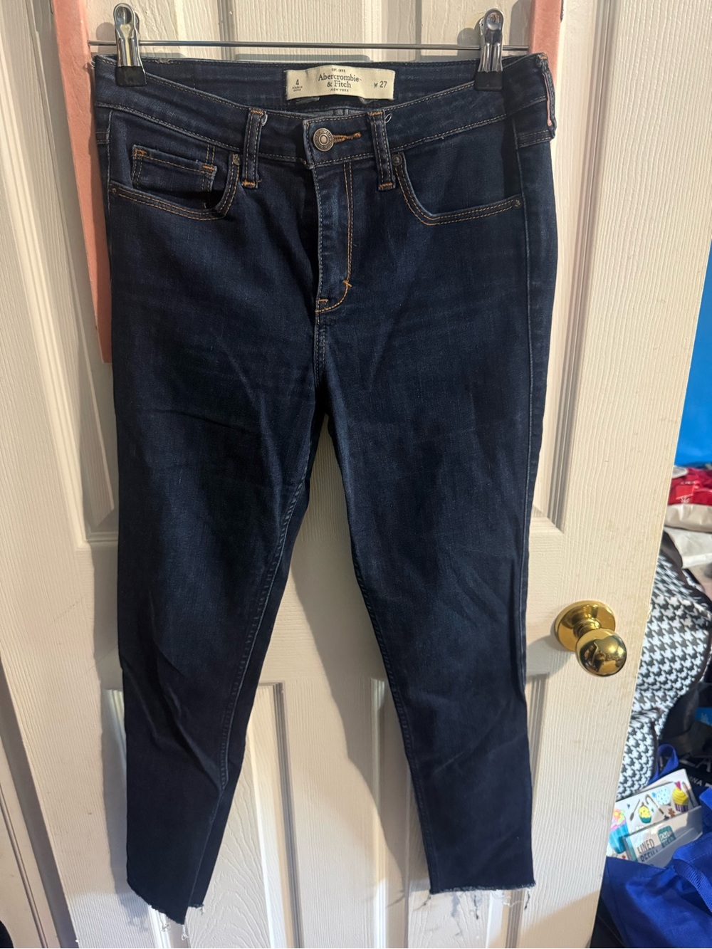 Abercrombie & Fitch Dark Indigo Skinny Jeans